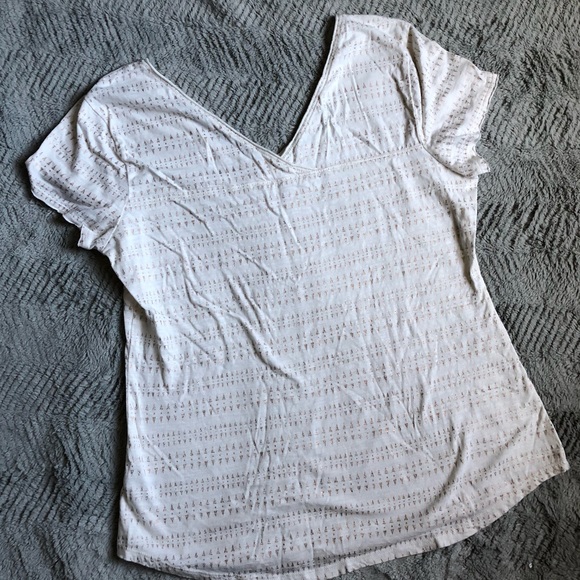 Maurices Gold and Cream Blouse - Picture 3 of 4